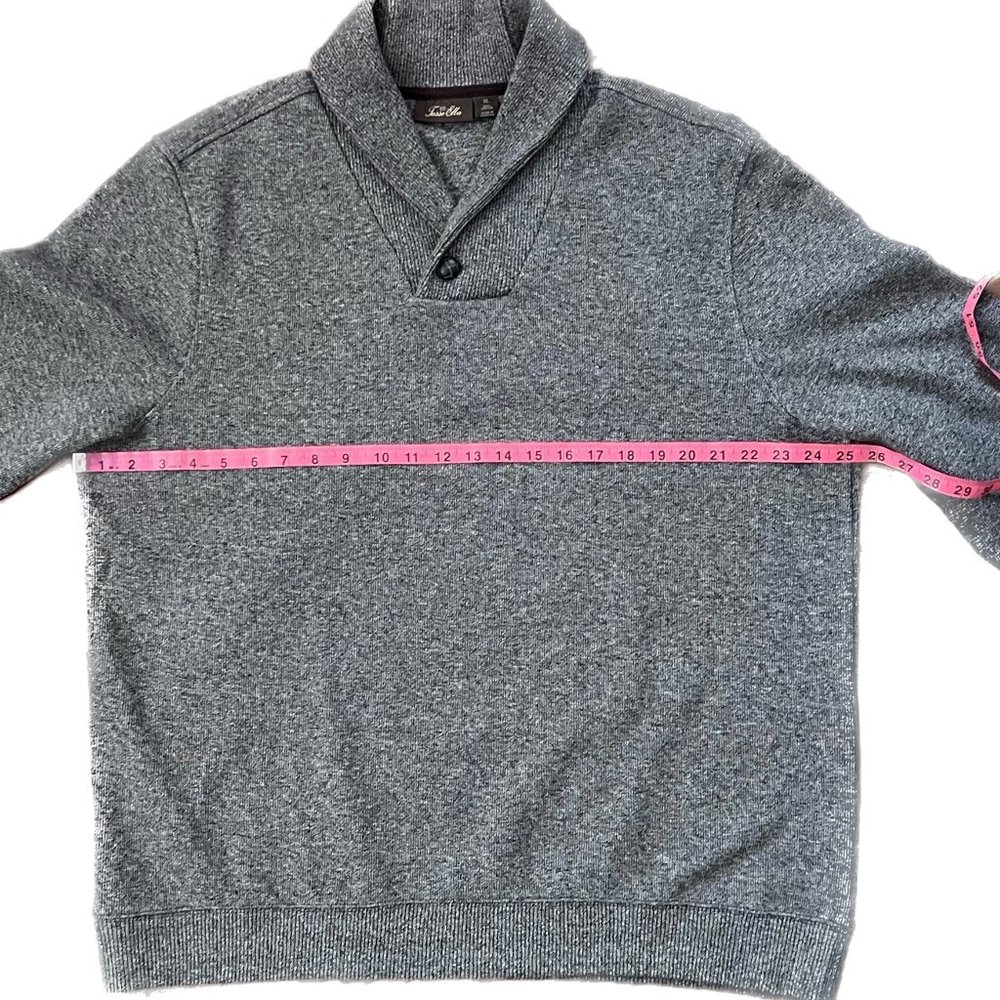 Men's SPA Tasso Elba EUC Pullover Gray Sweater Size XL - Picture 8 of 9
